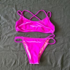 Victoria's Secret Binkini Top Neon Pink